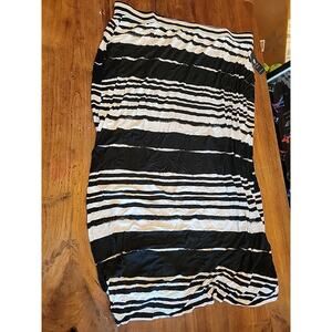 Jessica Simpson Black Depths Spirit Strip Skirt Size 3X New